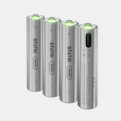 Rechargeable AAA Batteries 4-Pack
