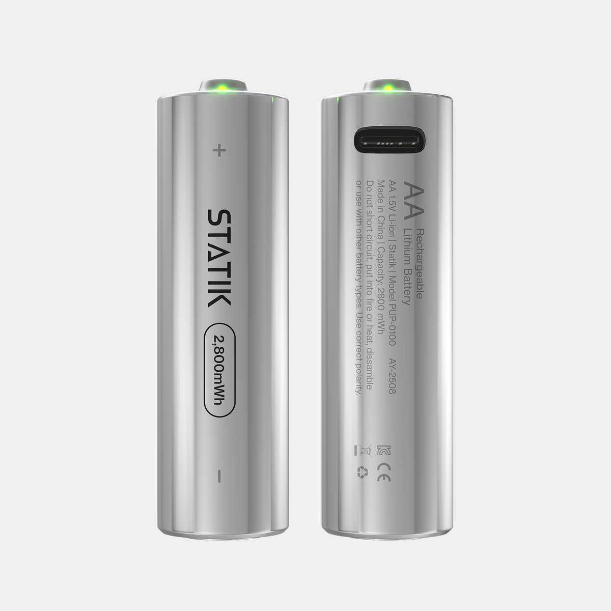 Rechargeable AA Batteries 4-Pack