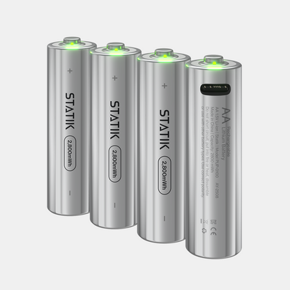 Rechargeable AA Batteries 4-Pack
