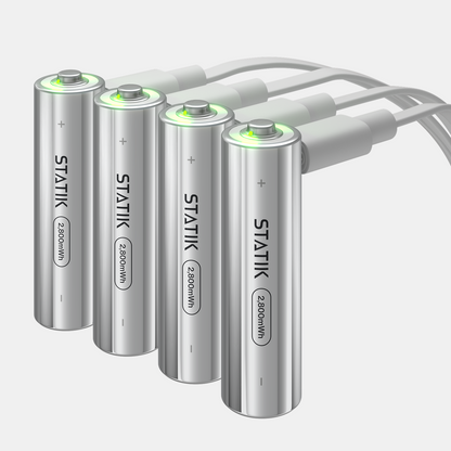 Rechargeable AA Batteries 4-Pack