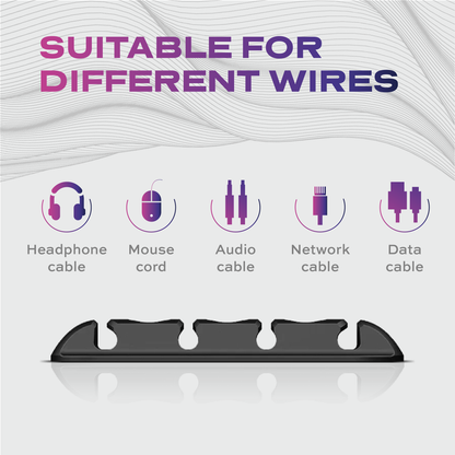 Cable Organizer | Minimalist Desk Setup | Peel & Stick