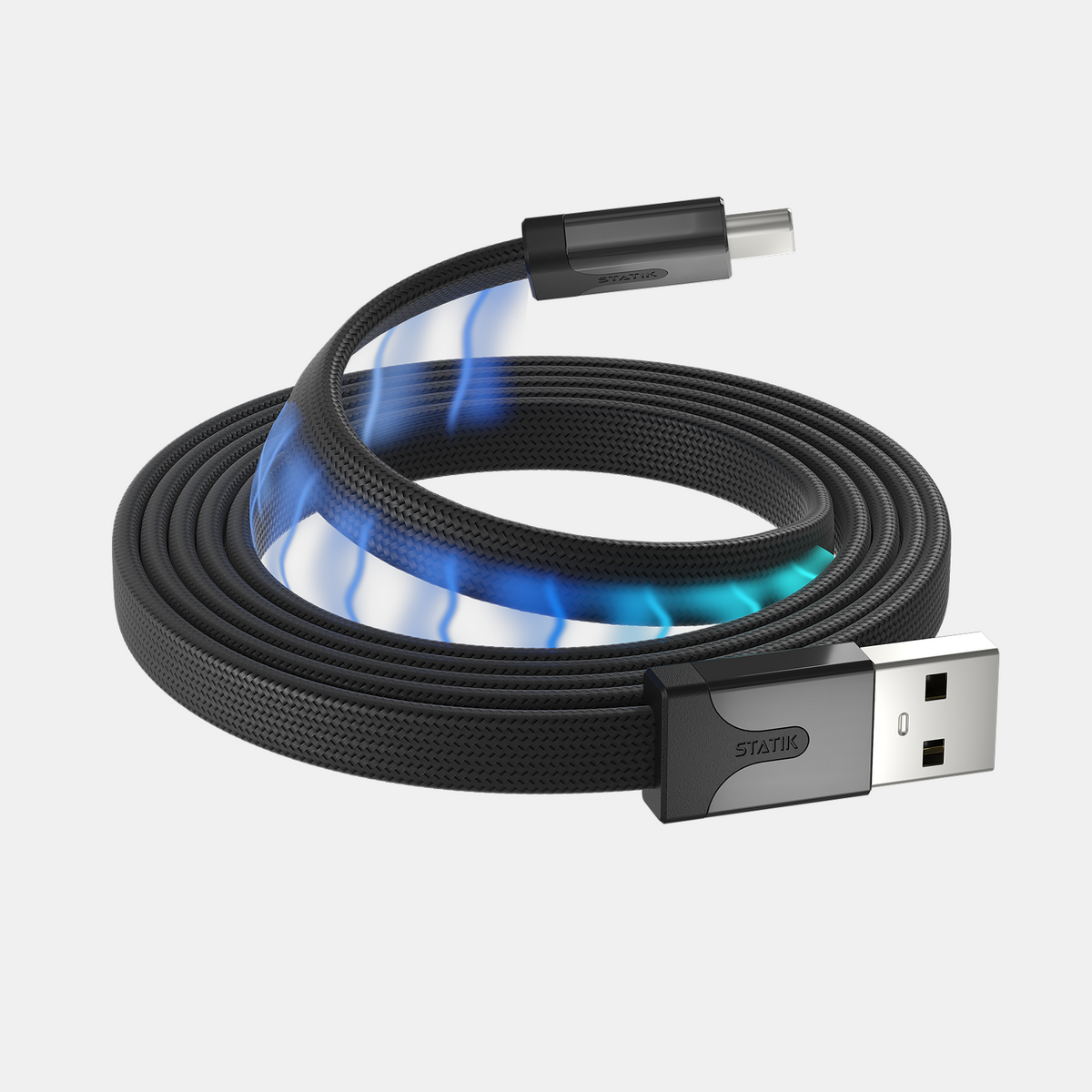 MagStack® Slim | Tangle-Free Magnetic Nylon | Charge & Data Cable